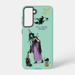 Purr-fectly Wicked Witch Cat Galaxy Case