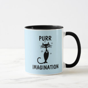 PURR IMAGINATION RETRO CAT COFFEE MUGS