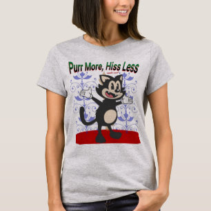 Purr More, Hiss Less T-Shirt – Cute Cat Lover Tee 