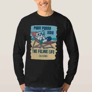 Purr Purra Vida The Feline Life Cancun T-Shirt