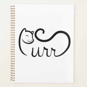 Purr Typography BLACK Planner