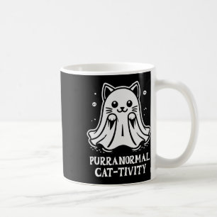 Purranormal Cat-tivity Ghost Cat Art Coffee Mug