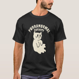 Purranormal Cativity Black Cat For Halloween T-Shirt