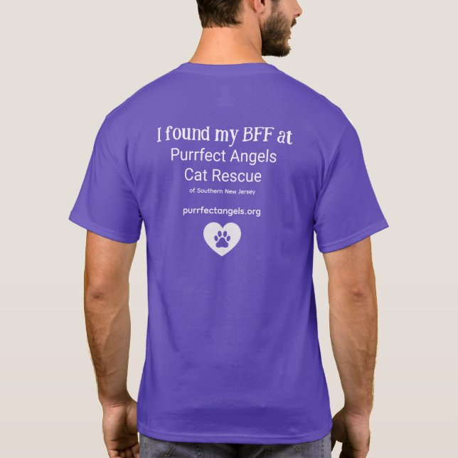 Purrfect Angels Cat Rescue BFF Unisex Shirt (PACR) (Back)