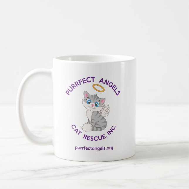 Purrfect Angels Cat Rescue Mug (Left)
