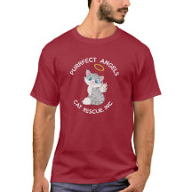 Purrfect Angels Cat Rescue unisex shirt logo+text