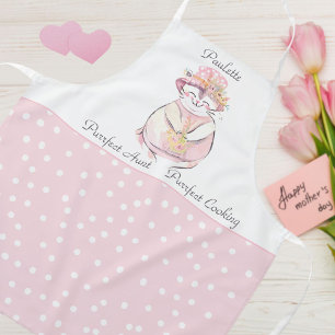 Purrfect Aunt Sweet Cat Personalized  Apron
