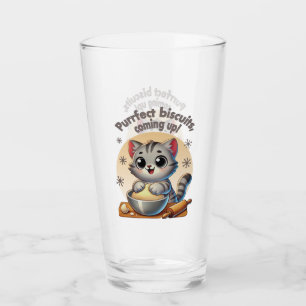 "Purrfect biscuits, coming up" Kneading Cat Glass