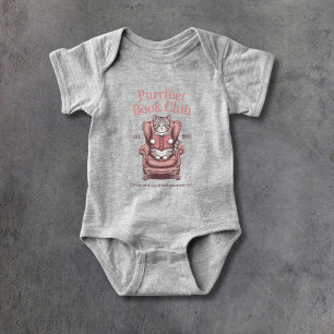 Purrfect Book Club Baby Bodysuit