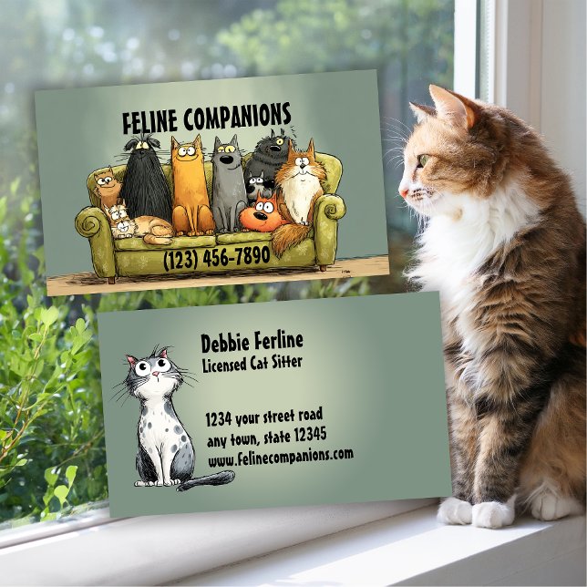 Purrfect Care – Cat Sitting Business Card (Creator Uploaded)