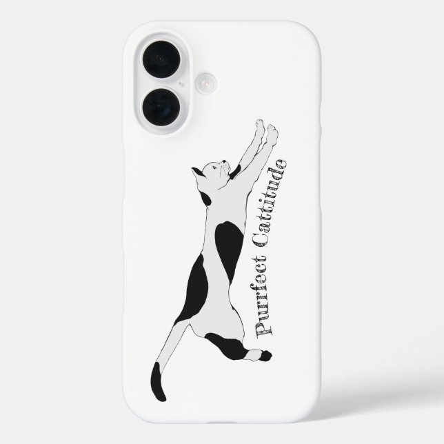 Purrfect Cattitude Case-Mate iPhone Case (Back)