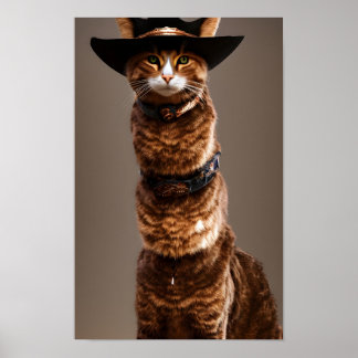 Purrfect Cowboy: Feline Frontier Adventure Poster