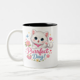Purrfect Day Cute Cat Coffee Mug