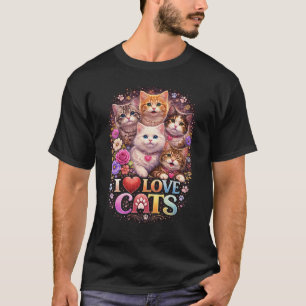 Purrfect Little Hearts T-Shirt