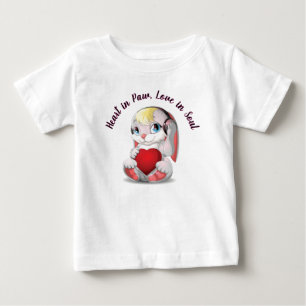 Purrfect Love – Cat Holding Heart T-Shirt