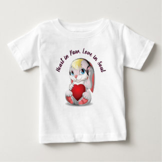 Purrfect Love – Cat Holding Heart T-Shirt