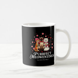 Purrfect Meowentines Cute Valentine Cat Lovers Coffee Mug
