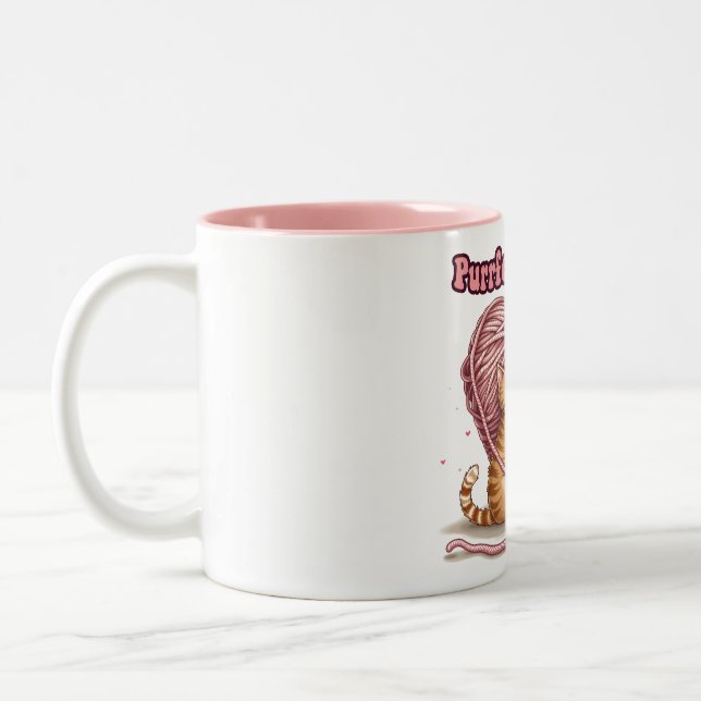 Purrfect Together Two-Tone Coffee Mug (Left)