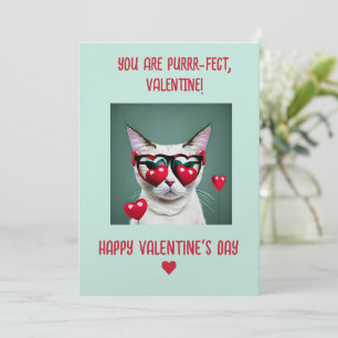 Purrfect Valentine's Day Card for Cat Lovers