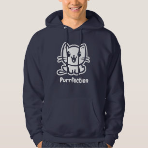 Purrfection, Very Cute Anime Cat Hoodie