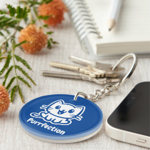 Purrfection, Very Cute Anime Cat Key Ring