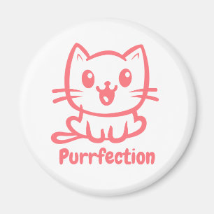 Purrfection, Very Cute Anime Cat Magnet
