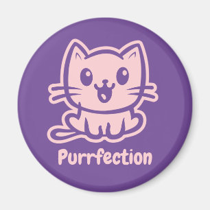 Purrfection, Very Cute Anime Cat Magnet