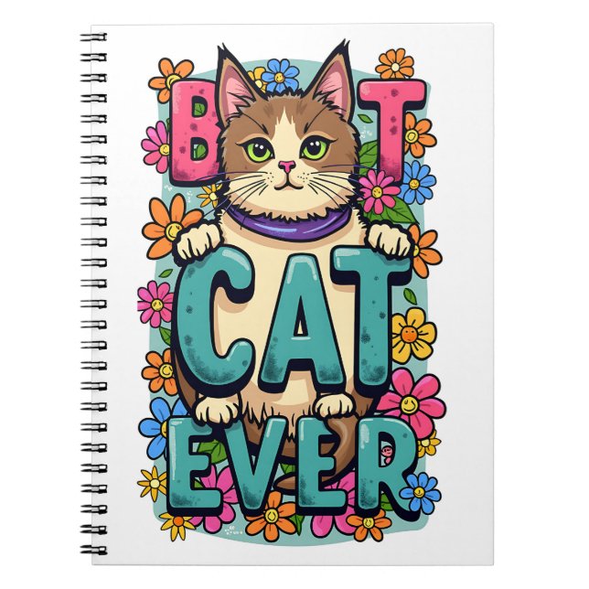 Purrfectly Charming Design for cat lovers Notebook (Front)