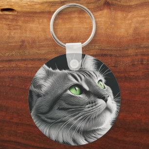 Purrfectly Chic Key Ring