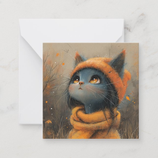 Purrfectly Dressed: Adorable Cat Notecards  (Front)