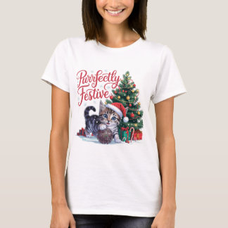 Purrfectly Festive T-Shirt