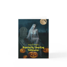 Purrfectly Haunting Halloween Folded Invitation
