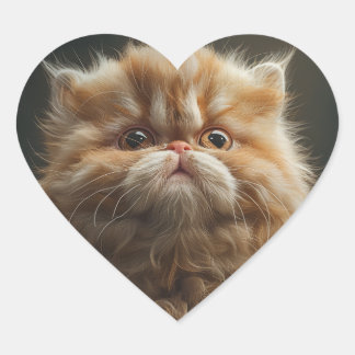 Purrfectly Loved Heart Sticker