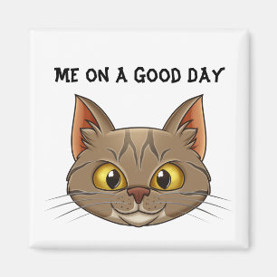 Purrfectly Peaceful: Cat Face Magnet