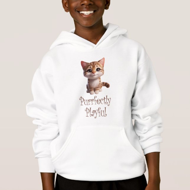 Purrfectly Playful Cute Cat (Front)