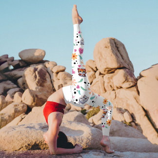 "Purrfectly Playful: Kawaii Cat Garden Pattern" Leggings