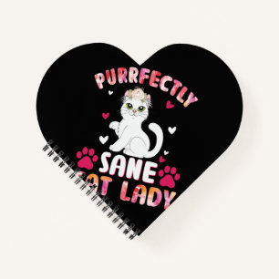 Purrfectly Sane Cat Lady Notebook