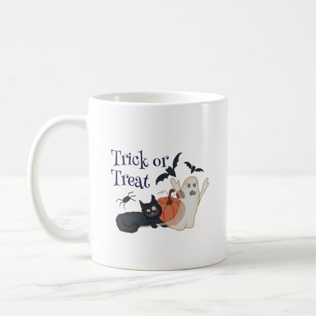 Purrfectly Spooky  Coffee Mug (Left)