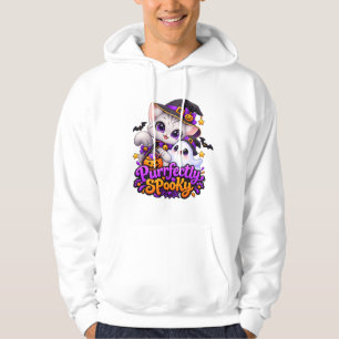 Purrfectly Spooky – Cute Halloween Cat Hood Hoodie