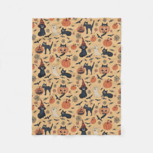 Purrfectly Spooky  Fleece Blanket