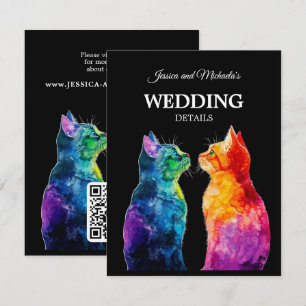 🌈  Purrfectly Yours: Purrfectly with QR code Enclosure Card