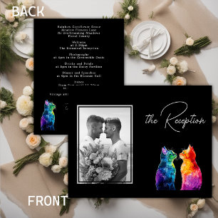 🌈 Purrfectly Yours: Purrfectly with reception Enclosure Card