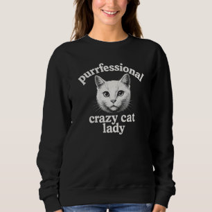 Purrfessional Crazy Cat Lady Shirt Design