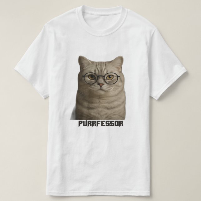 Purrfessor T-Shirt (Design Front)