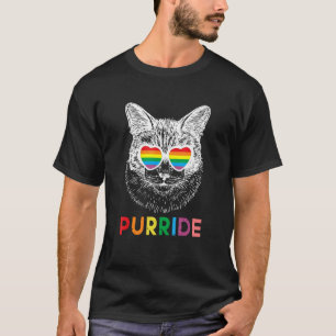 Purride Cat Dog Pet Gay Pride Rainbow LGBTQ T-Shirt