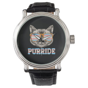 Purride Cat Pride LGBT Transgender Flag Trans Pet Watch