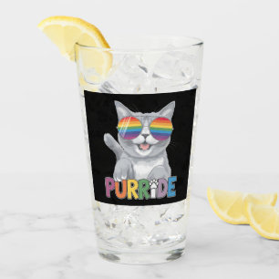 Purride Cat Sunglasses Gay Pride Rainbow LGBTQ Glass
