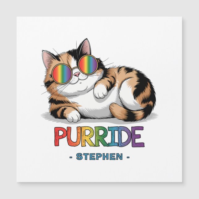 Purride - Cool Cat Pride | LGBTQ (Front)