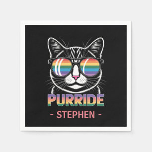 Purride – Cute Cat Pride LGBTQ Napkin