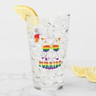 Purride   Cute Gay Cat   Lesbian   Rainbow Glass